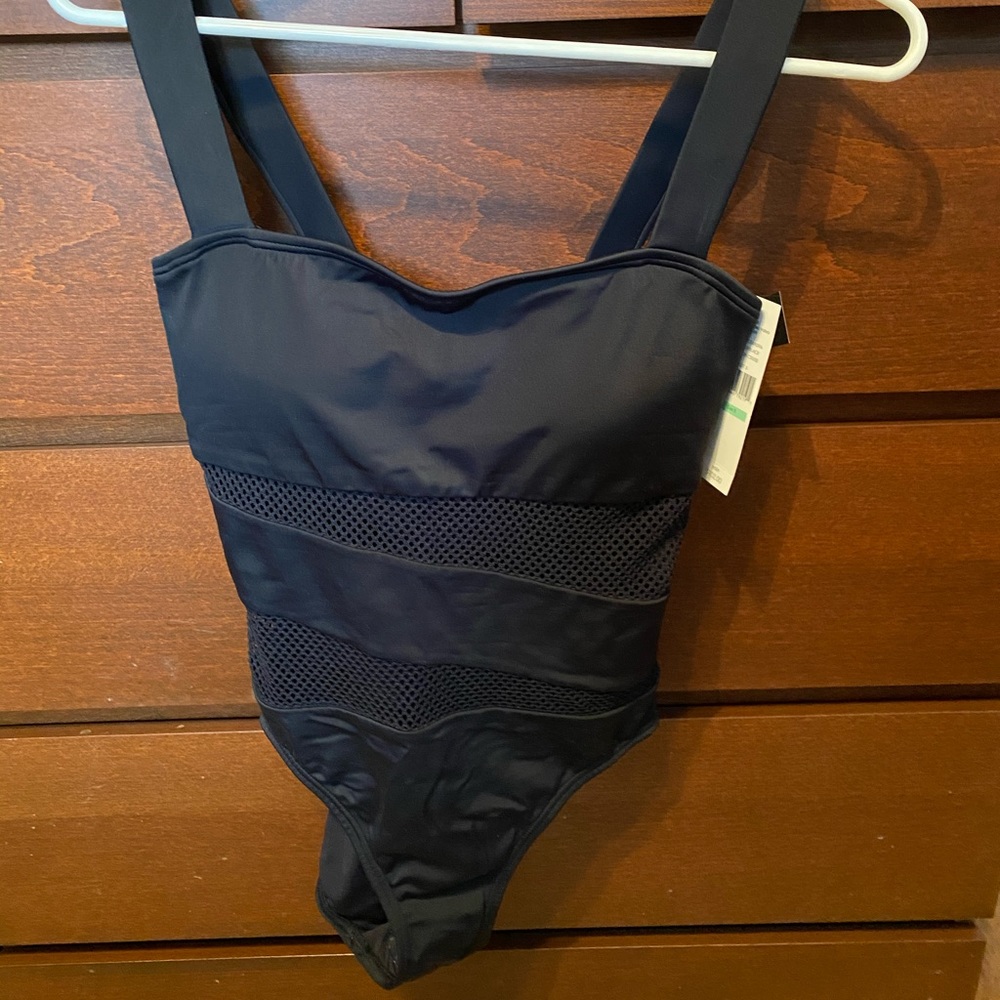 NEW Carmen Marc Valvo black one piece